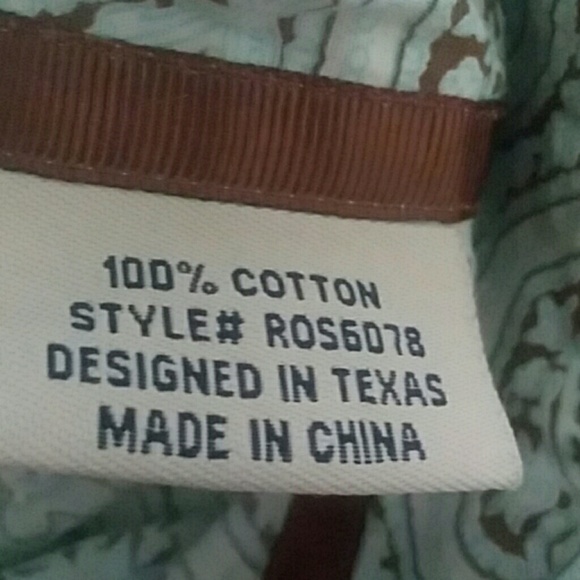 Rough Stock Panhandle Slim Pearl Snap size S - Picture 8 of 8